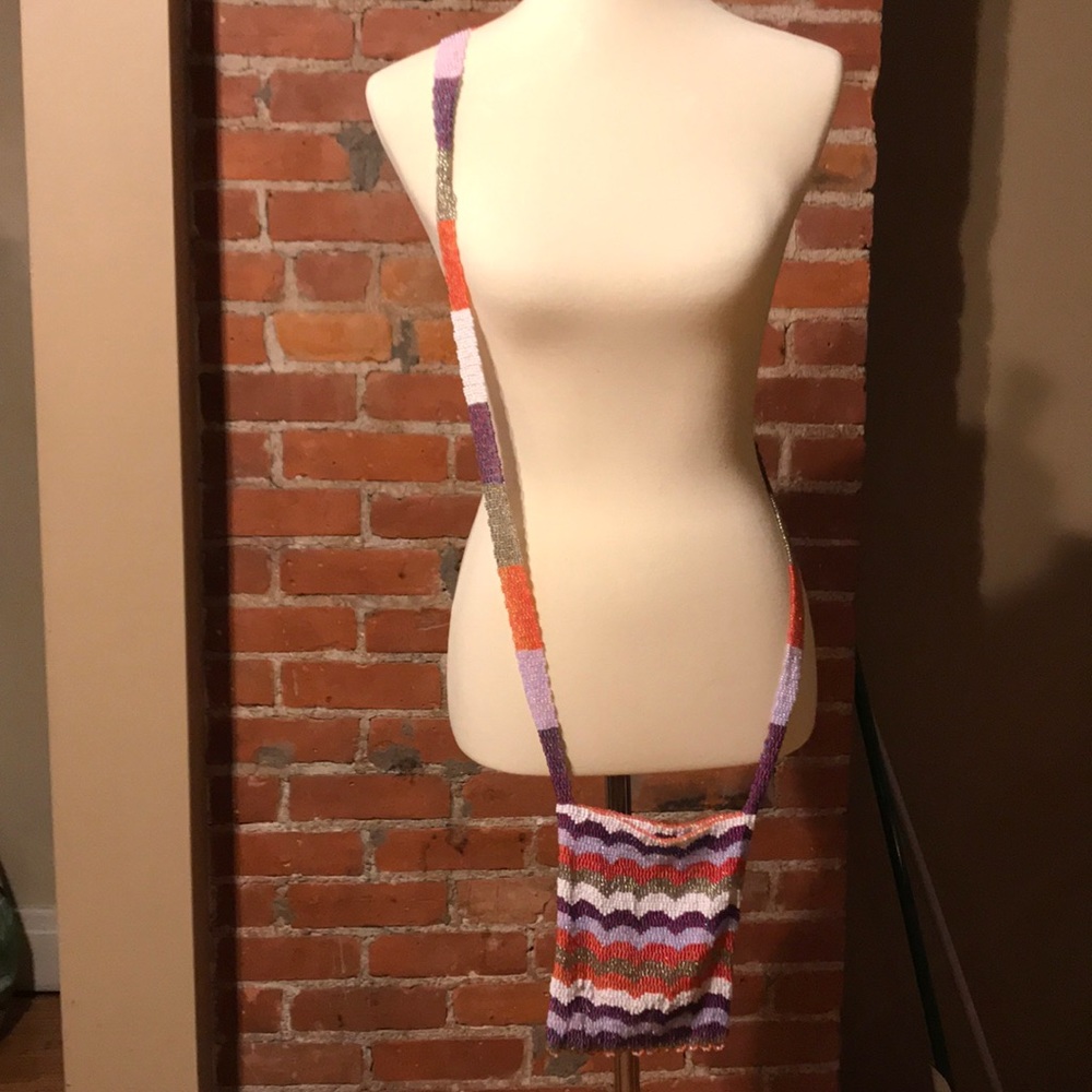 Unique hand beaded purse